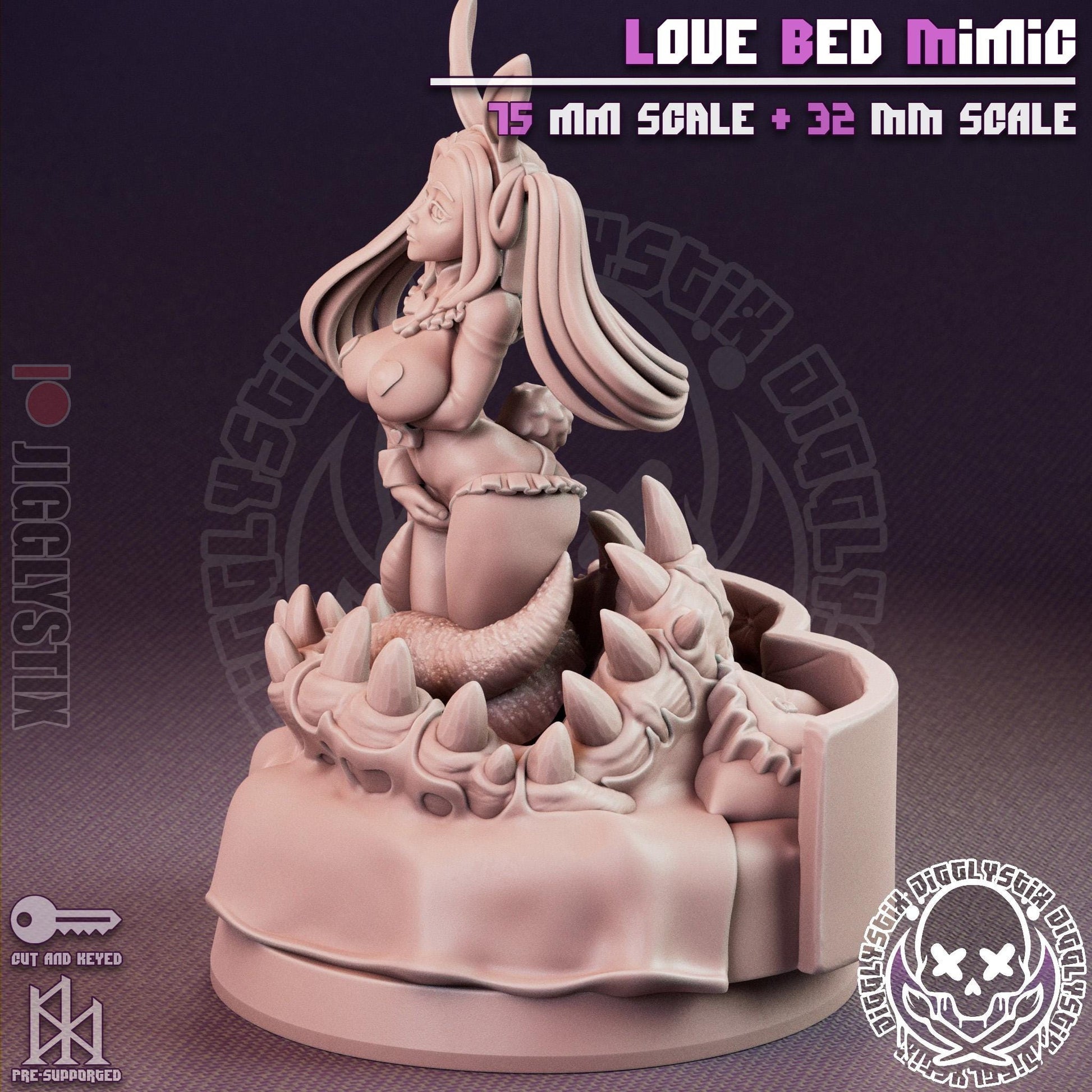 Love Bed Mimic Pin Up Miniature | Jigglystix