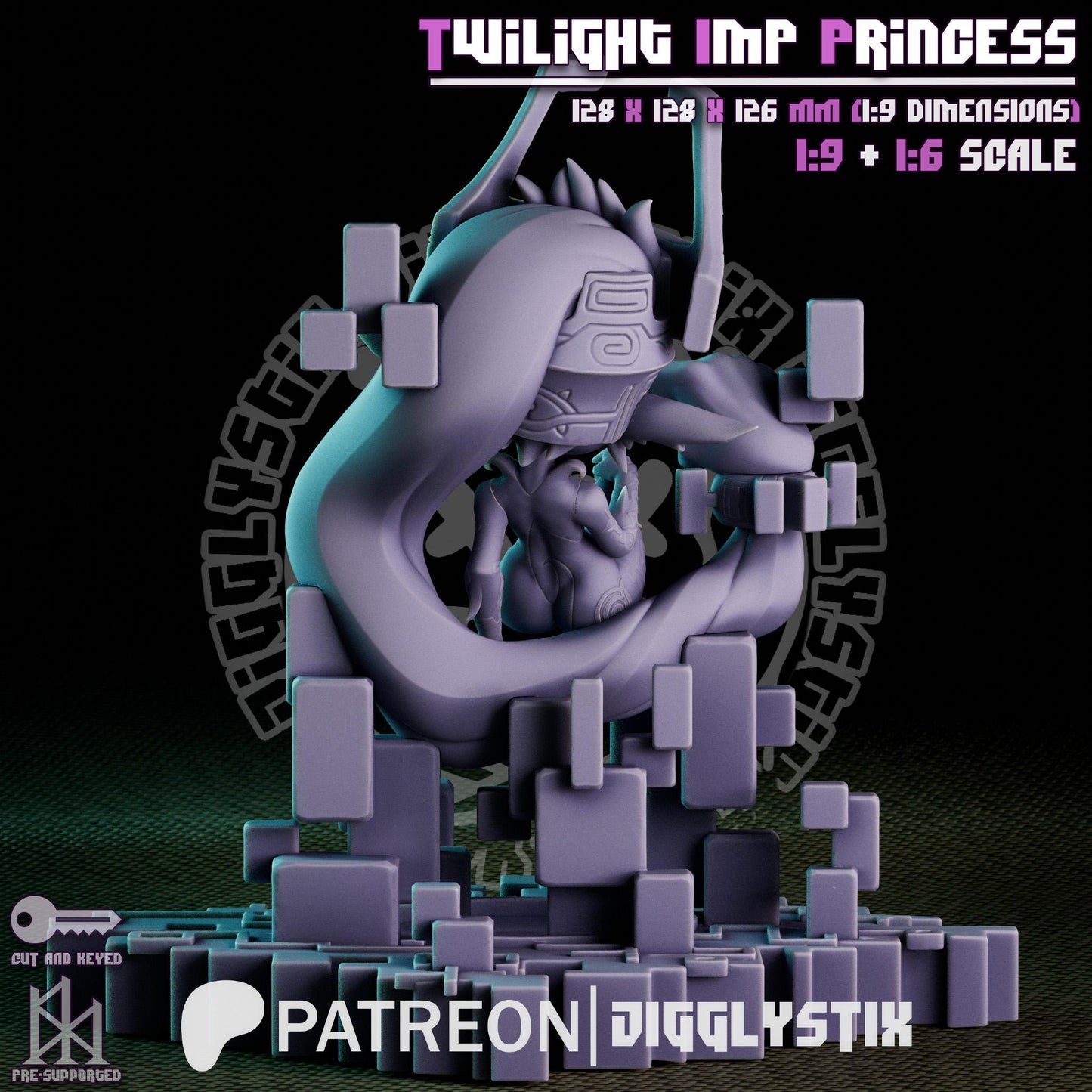 Twilight Imp Princess Pin Up Model Kit | Jigglystix