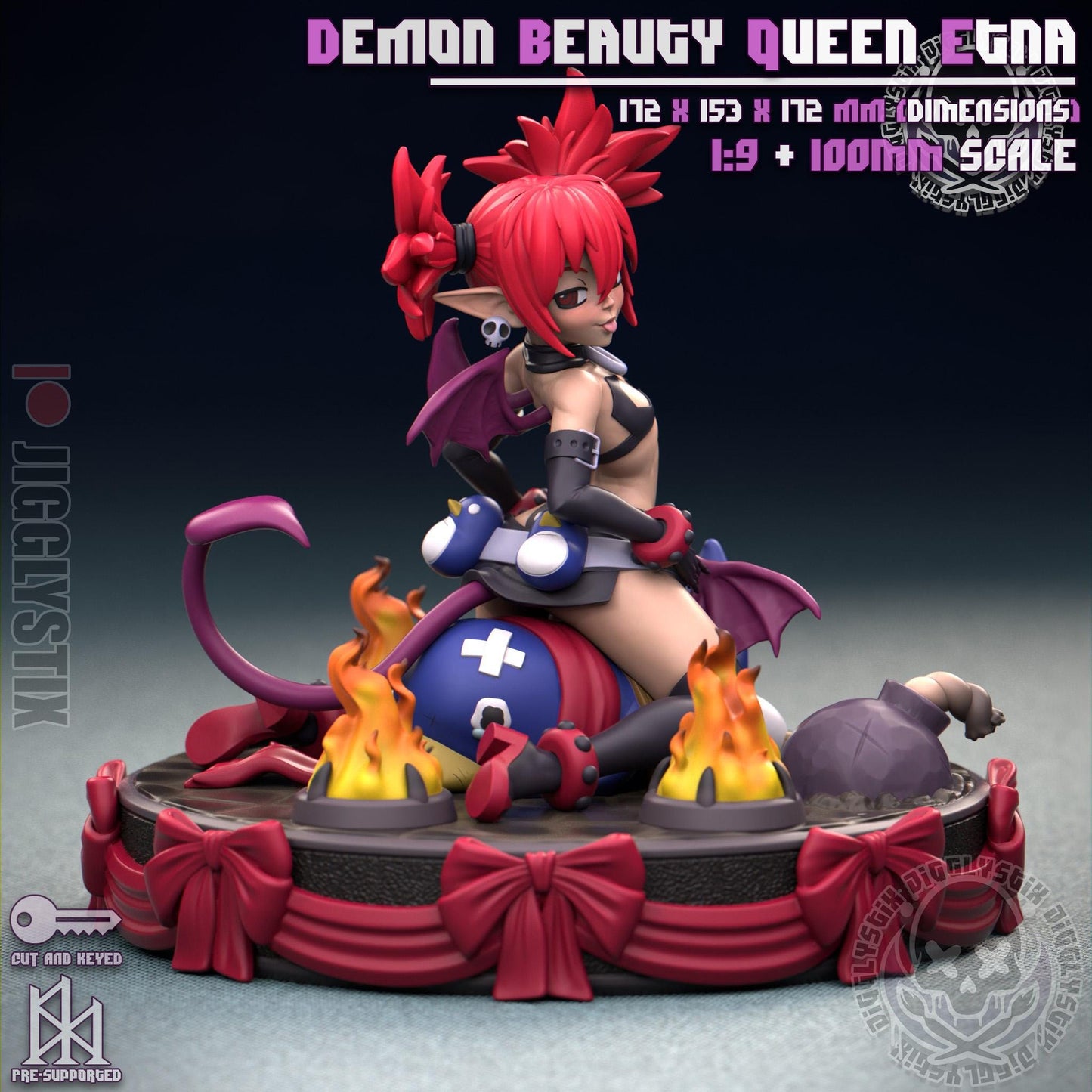 Demon Beauty Queen Etna Inspired Pin Up Model Kit | Jigglystix