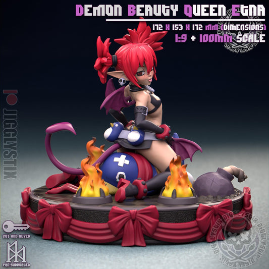 Demon Beauty Queen Etna Inspired Pin Up Model Kit | Jigglystix