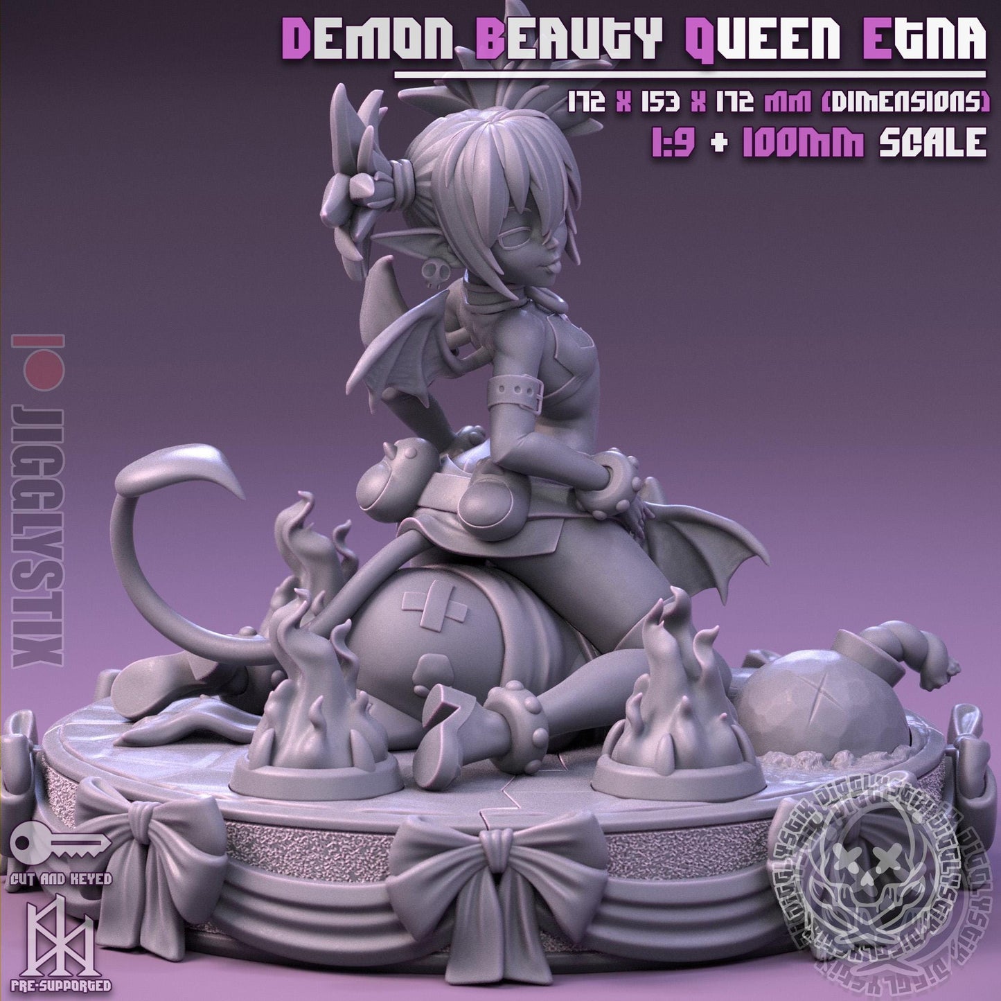 Demon Beauty Queen Etna Inspired Pin Up Model Kit | Jigglystix