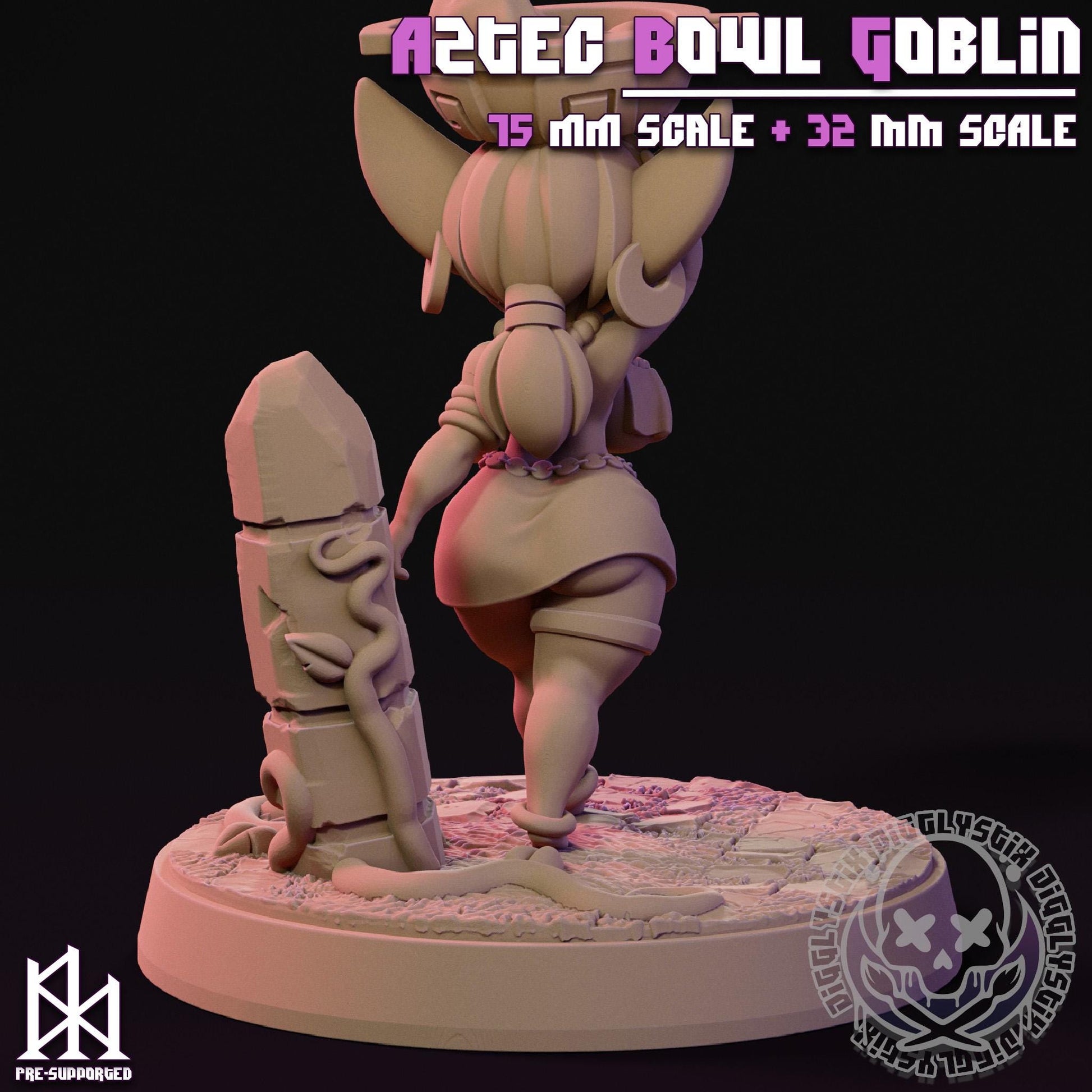 Aztec Bowl Goblin Miniature | Jigglystix