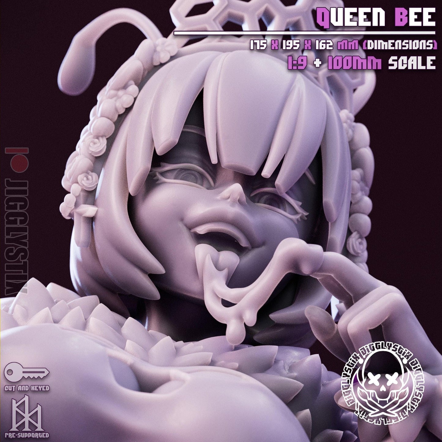 Queen Bee Pin Up Miniature Model Kit | Jigglystix