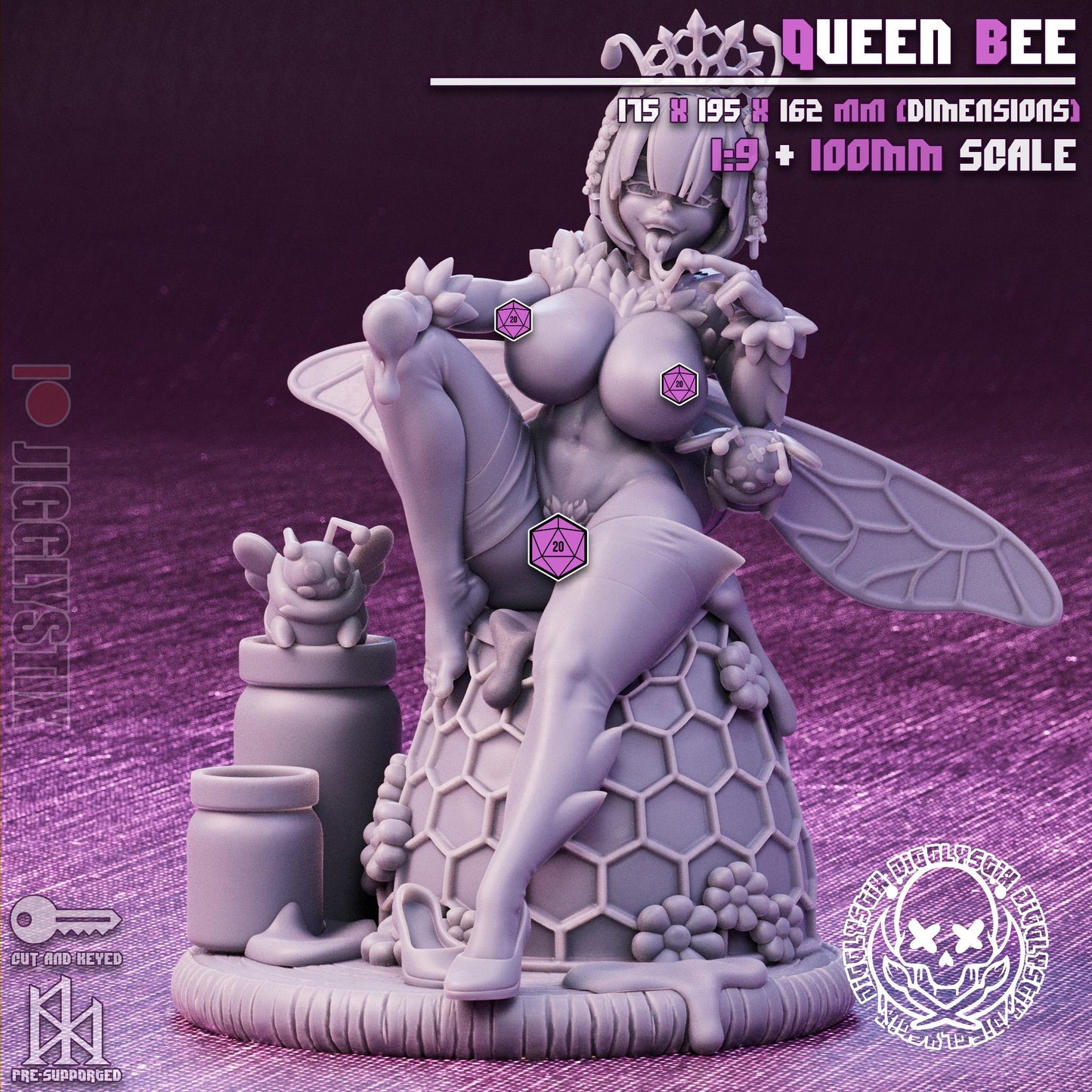 Queen Bee Pin Up Miniature Model Kit | Jigglystix