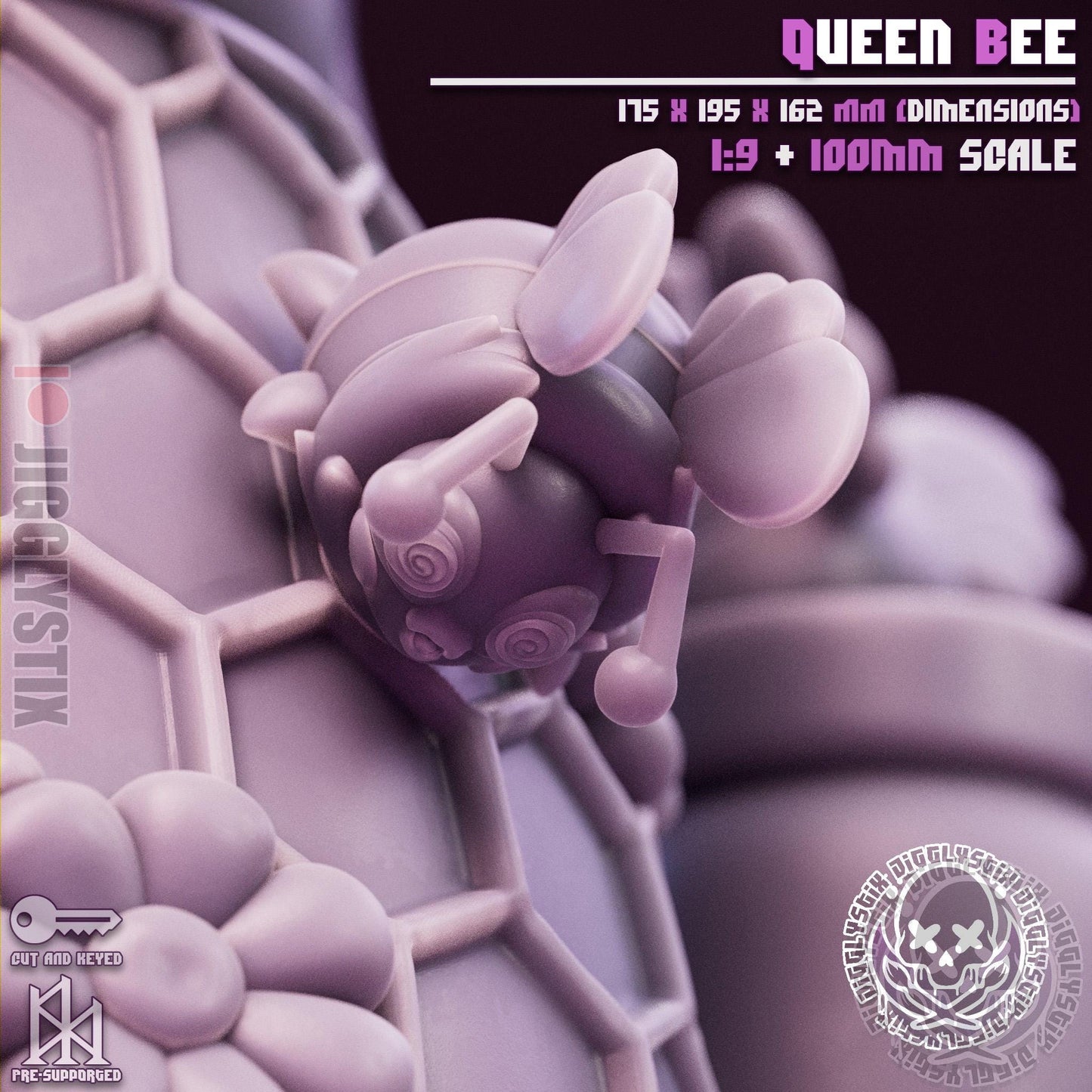 Queen Bee Pin Up Miniature Model Kit | Jigglystix