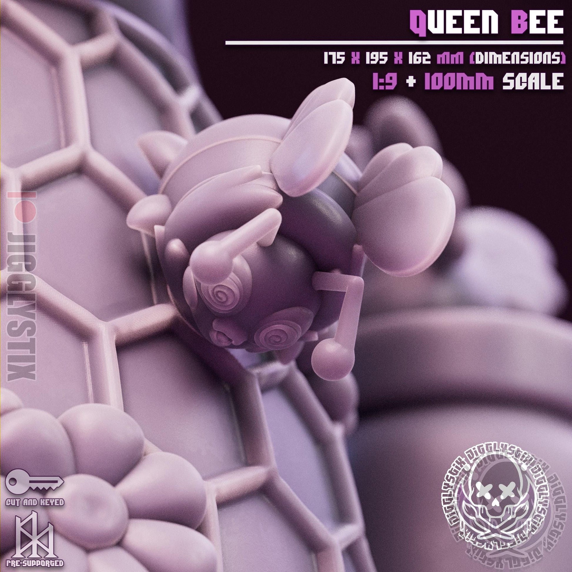 Queen Bee Pin Up Miniature Model Kit | Jigglystix