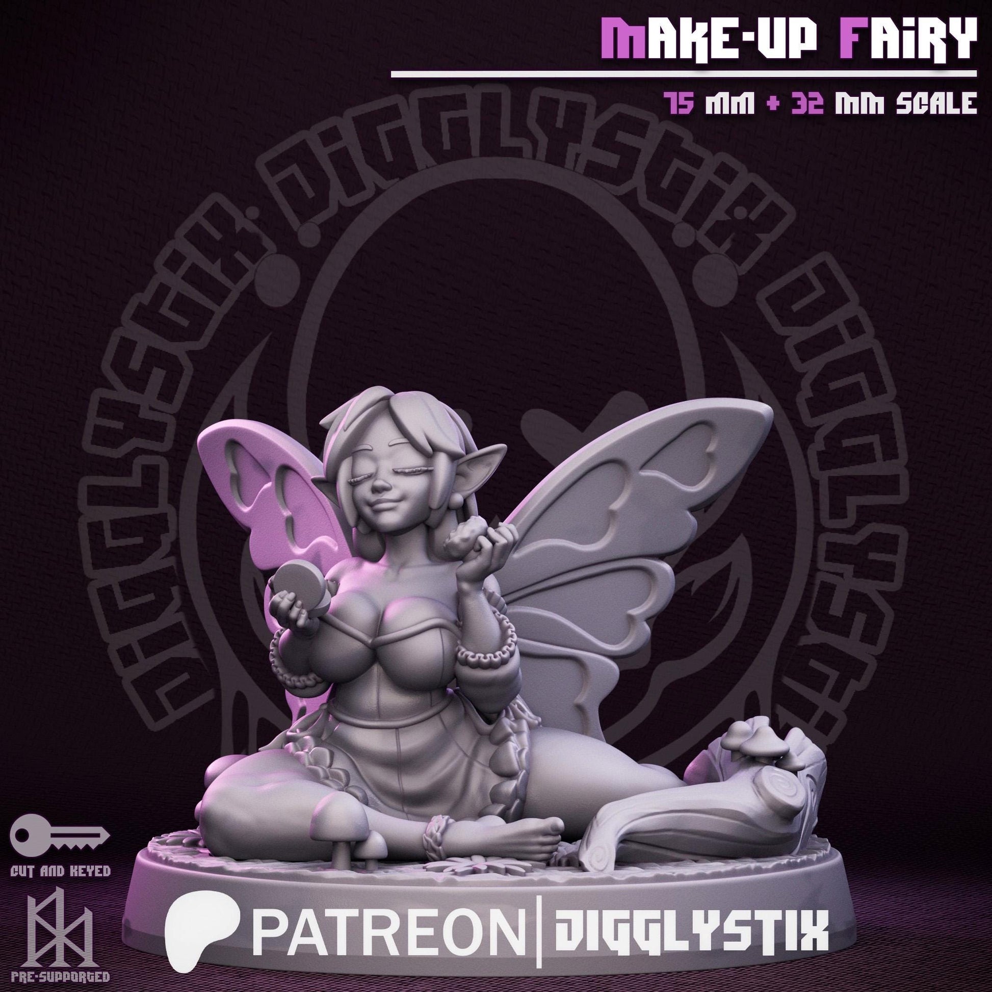 Makeup Fairy Pin Up Miniature | Jigglystix