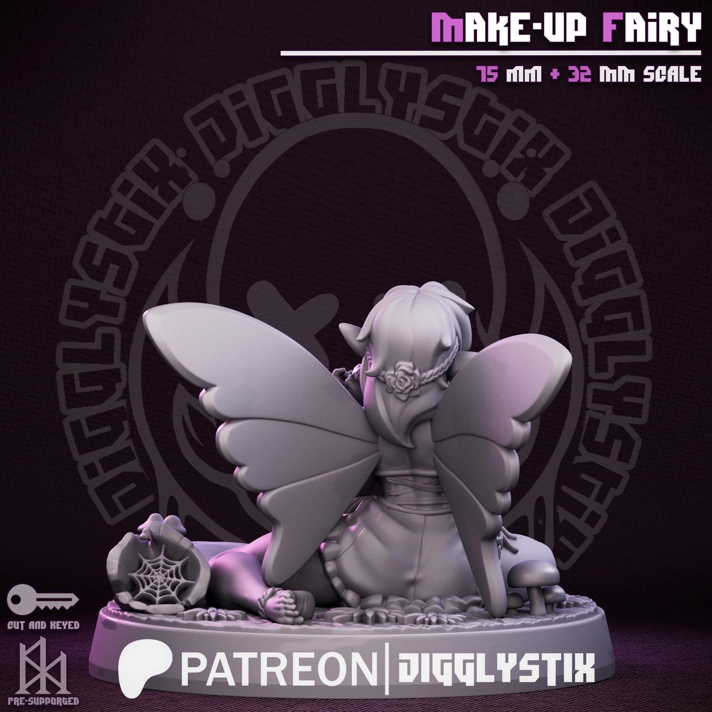 Makeup Fairy Pin Up Miniature | Jigglystix