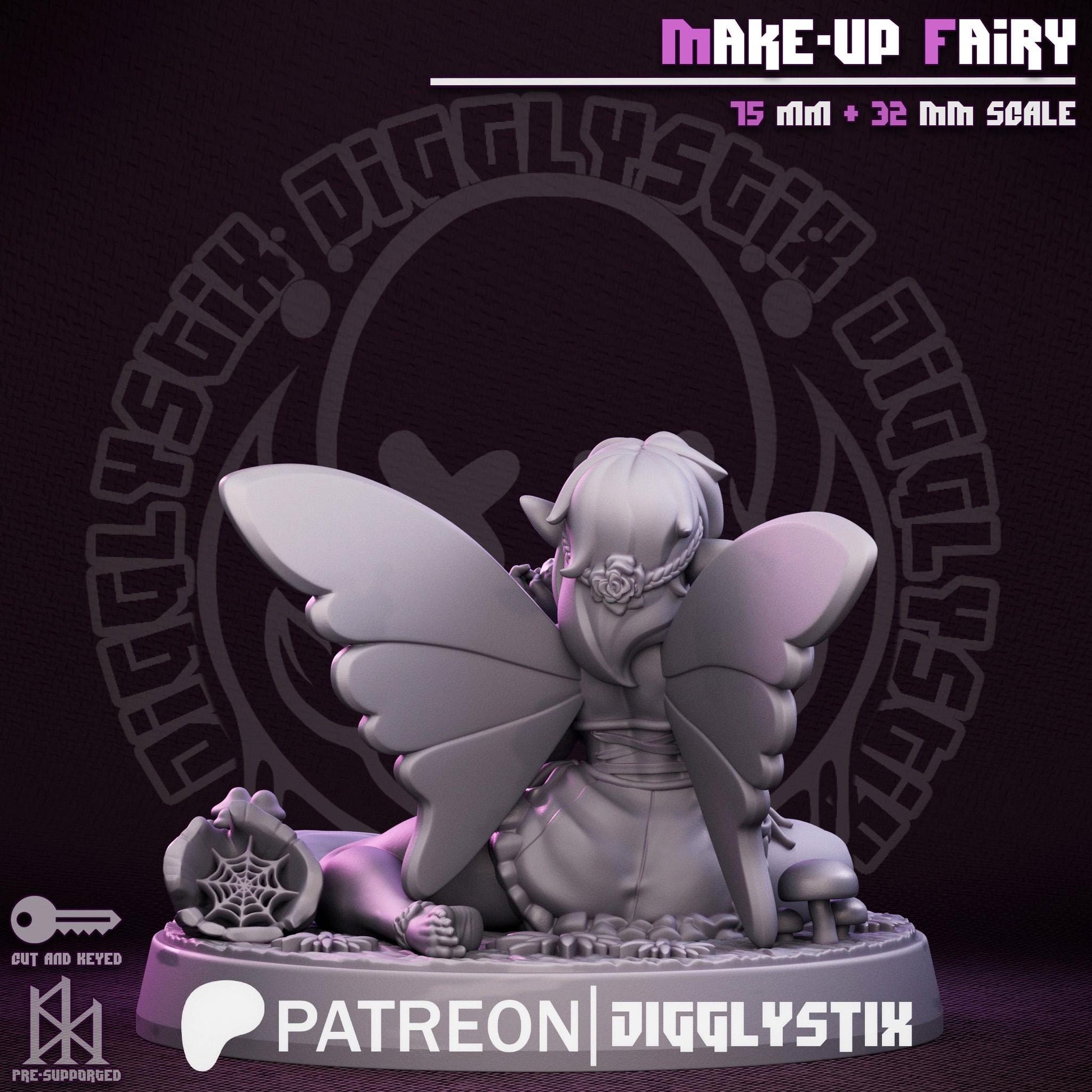Makeup Fairy Pin Up Miniature | Jigglystix