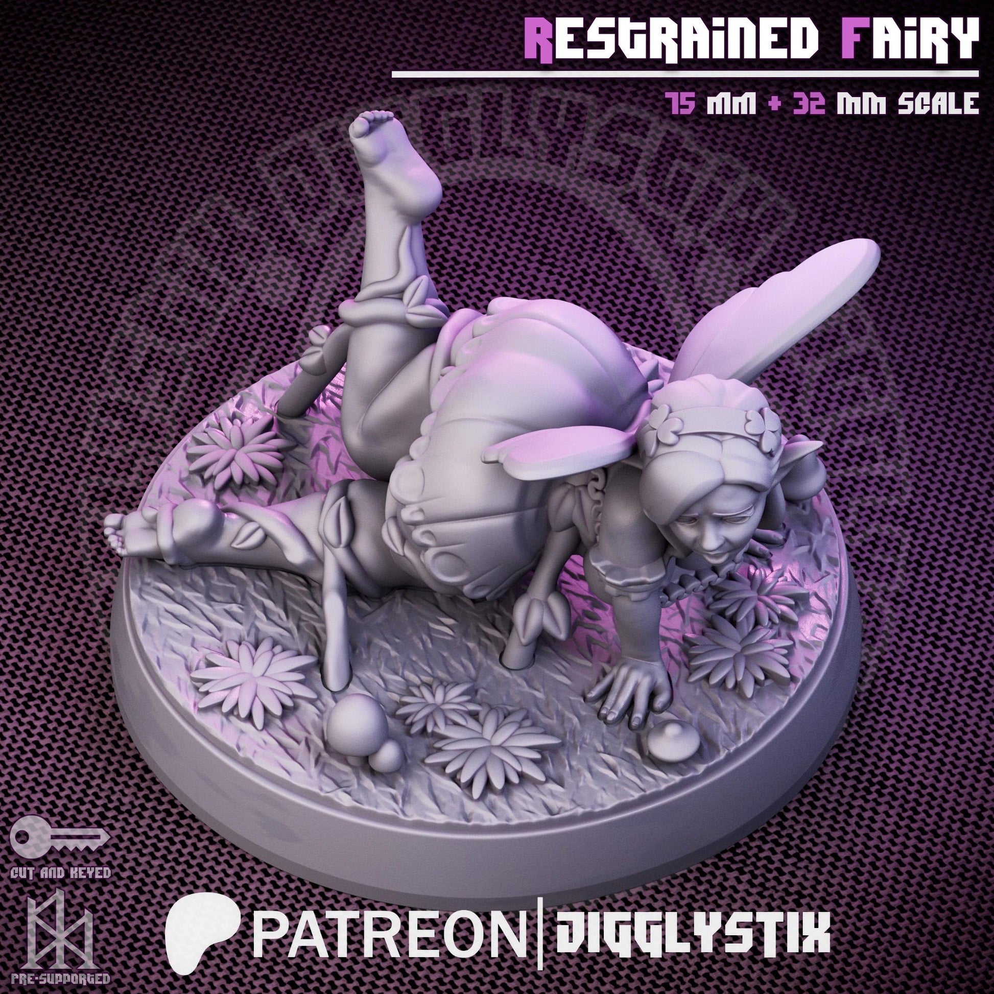 Restrained Fairy Pin Up Miniature | Jigglystix