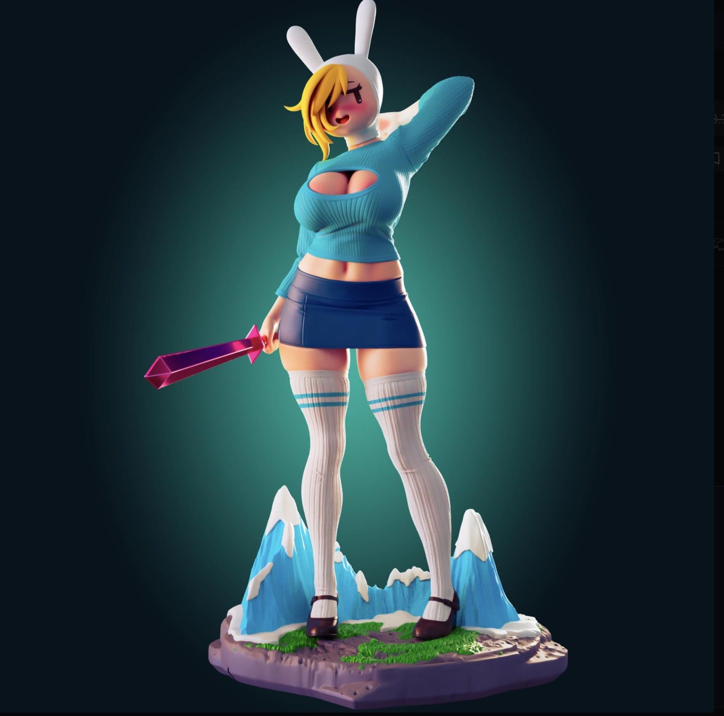 Bunny Girl Model Kit | 3D Resin Print Figurine | Officer Rhu
