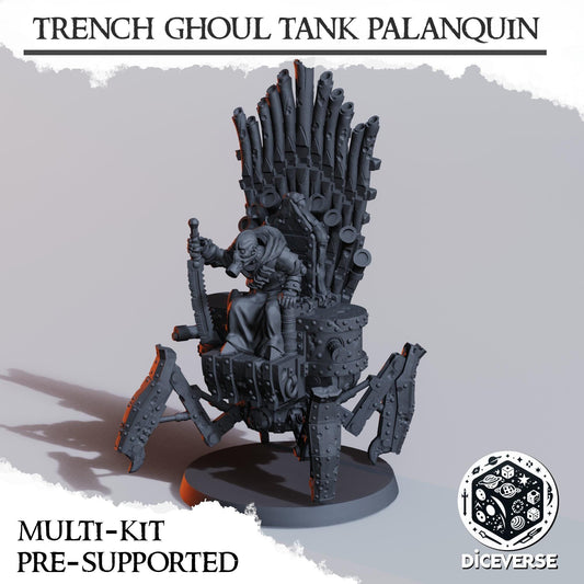 Trench Ghoul Tank Palanquin | 32mm Scale | Trench Crusade | Diceverse