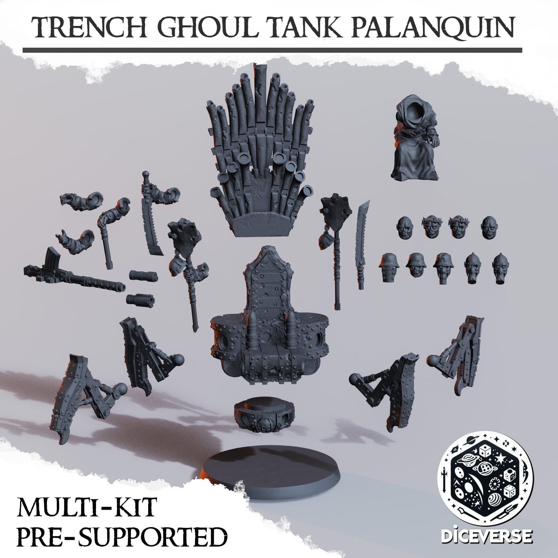 Trench Ghoul Tank Palanquin | Trench Crusade | Diceverse