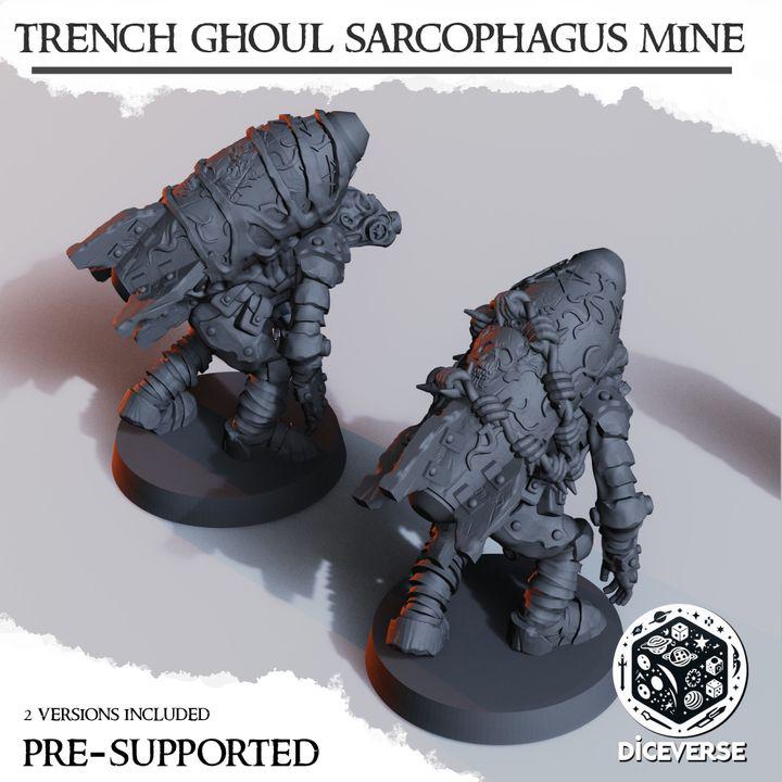 Trengh Ghoul Sarcophagus Mine 32mm | Trench Crusade | Diceverse