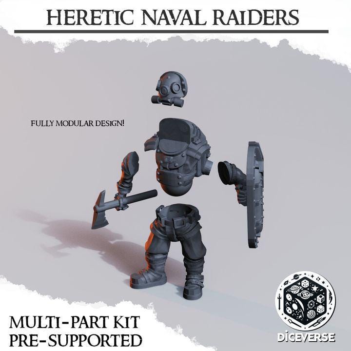 Naval Heretic Raiders | 32mm Scale | Trench Crusade | Diceverse