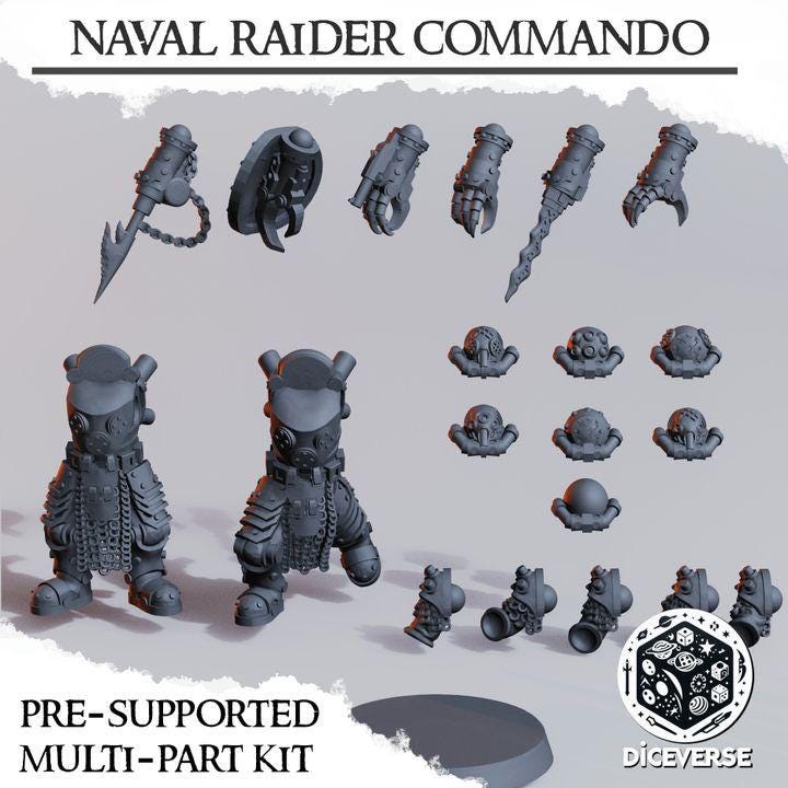 Naval Raider Commando 32mm | Trench Crusade | Diceverse