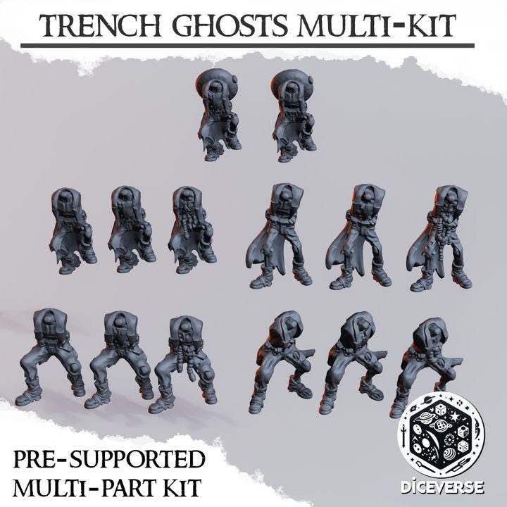 Trench Ghosts Multi-Kit 32mm | Trench Crusade | Diceverse