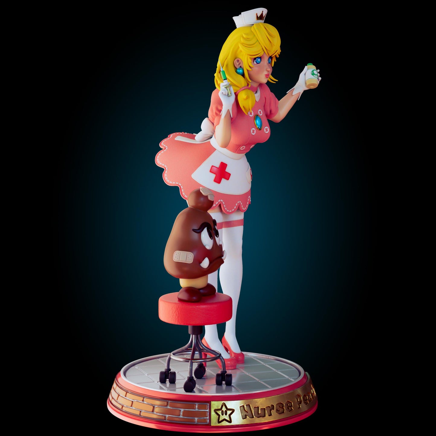 Nurse Girl Pin Up Model Kit | 3D Resin Print Figurine | Officer Rhu