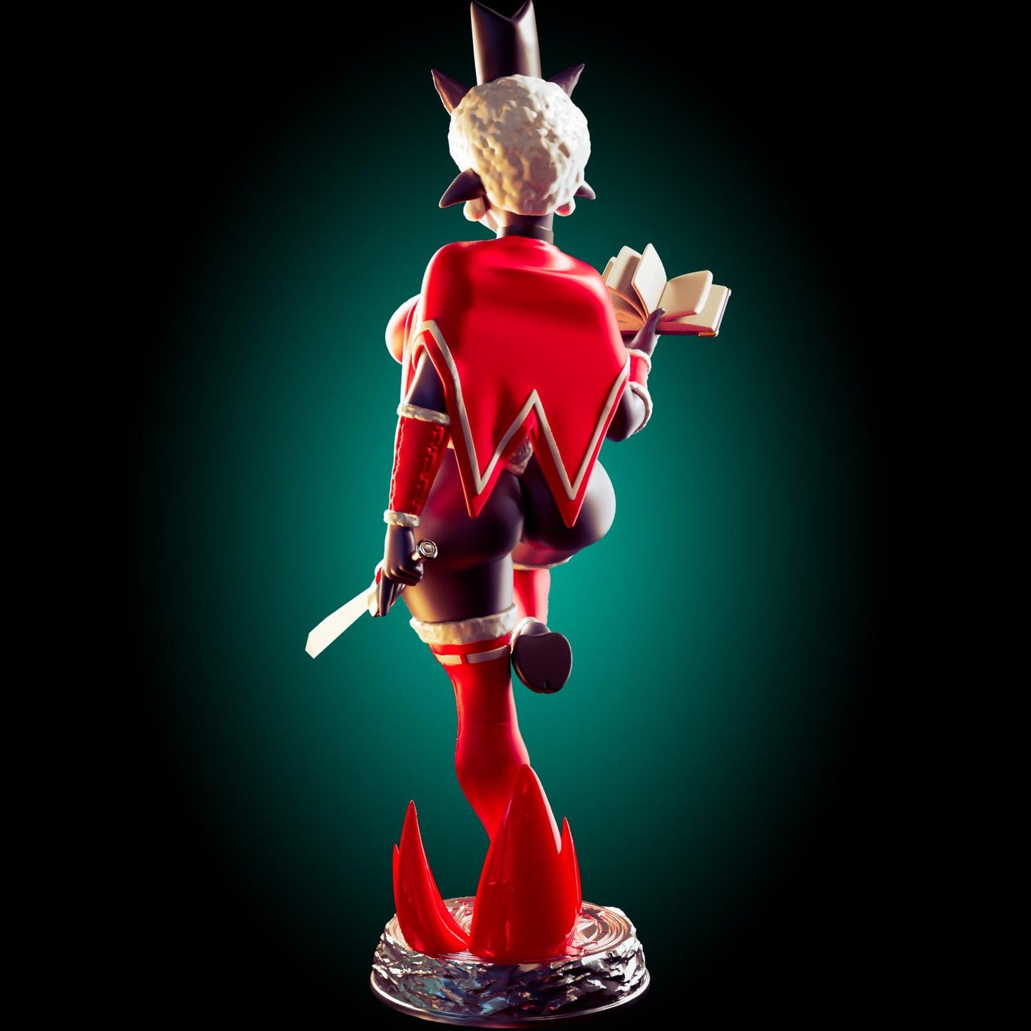 Lamb Girl Pin Up Model Kit | 3D Resin Print Figurine | Officer Rhu