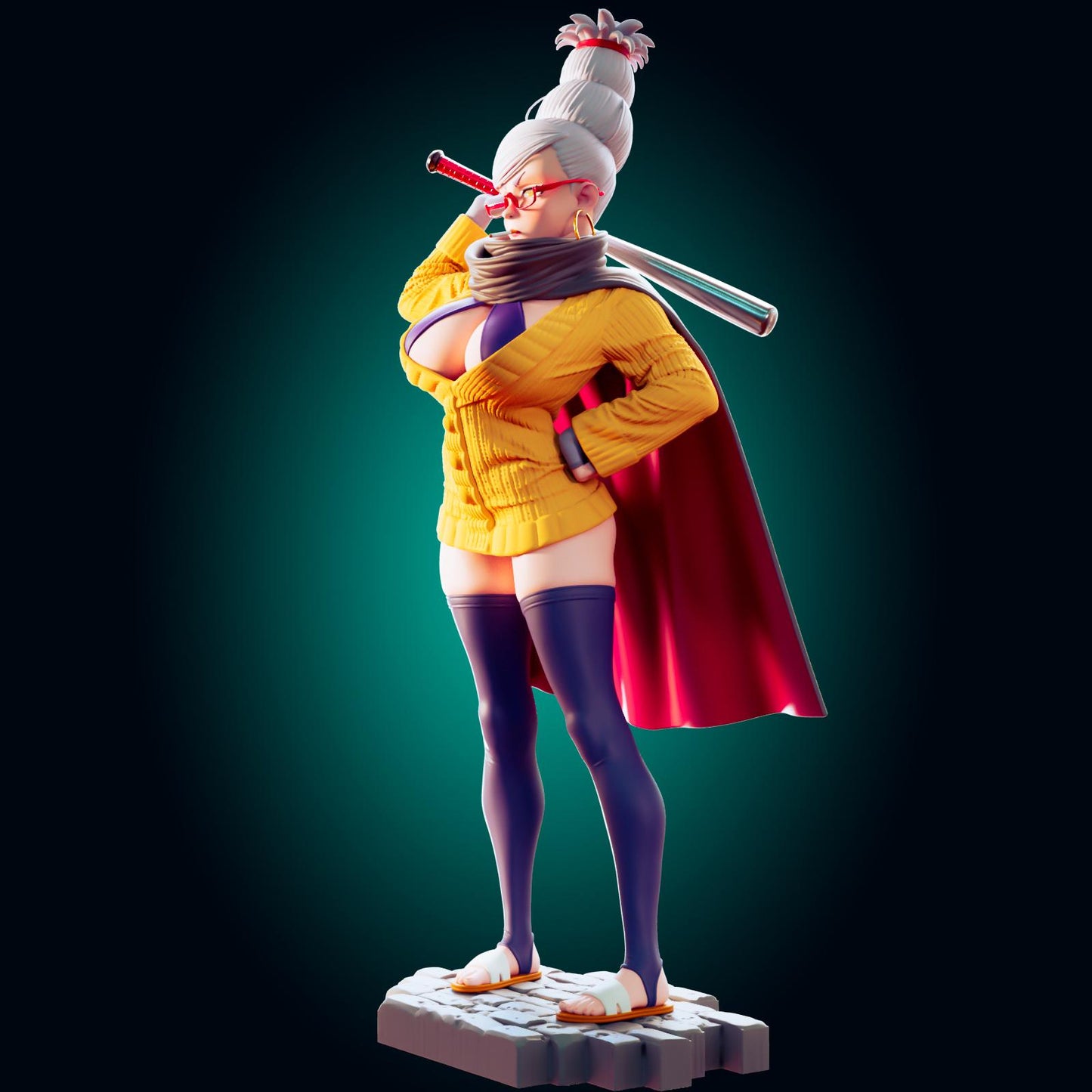 Grandma Pin Up Model Kit | 3D Resin Print Figurine | Officer Rhu