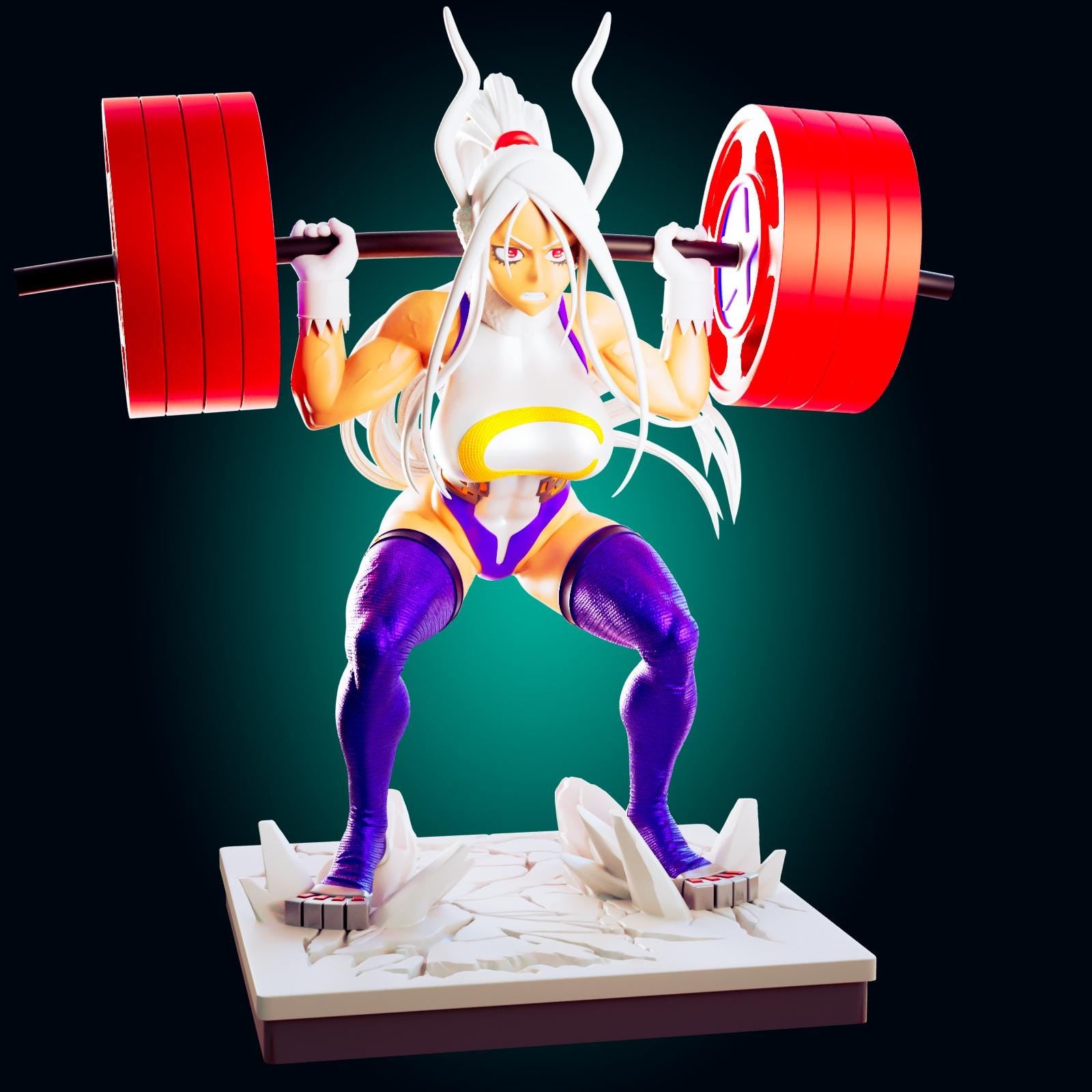 Bunny Fitness Girl Model Kit | 3D Resin Print Figurine | Officer Rhu