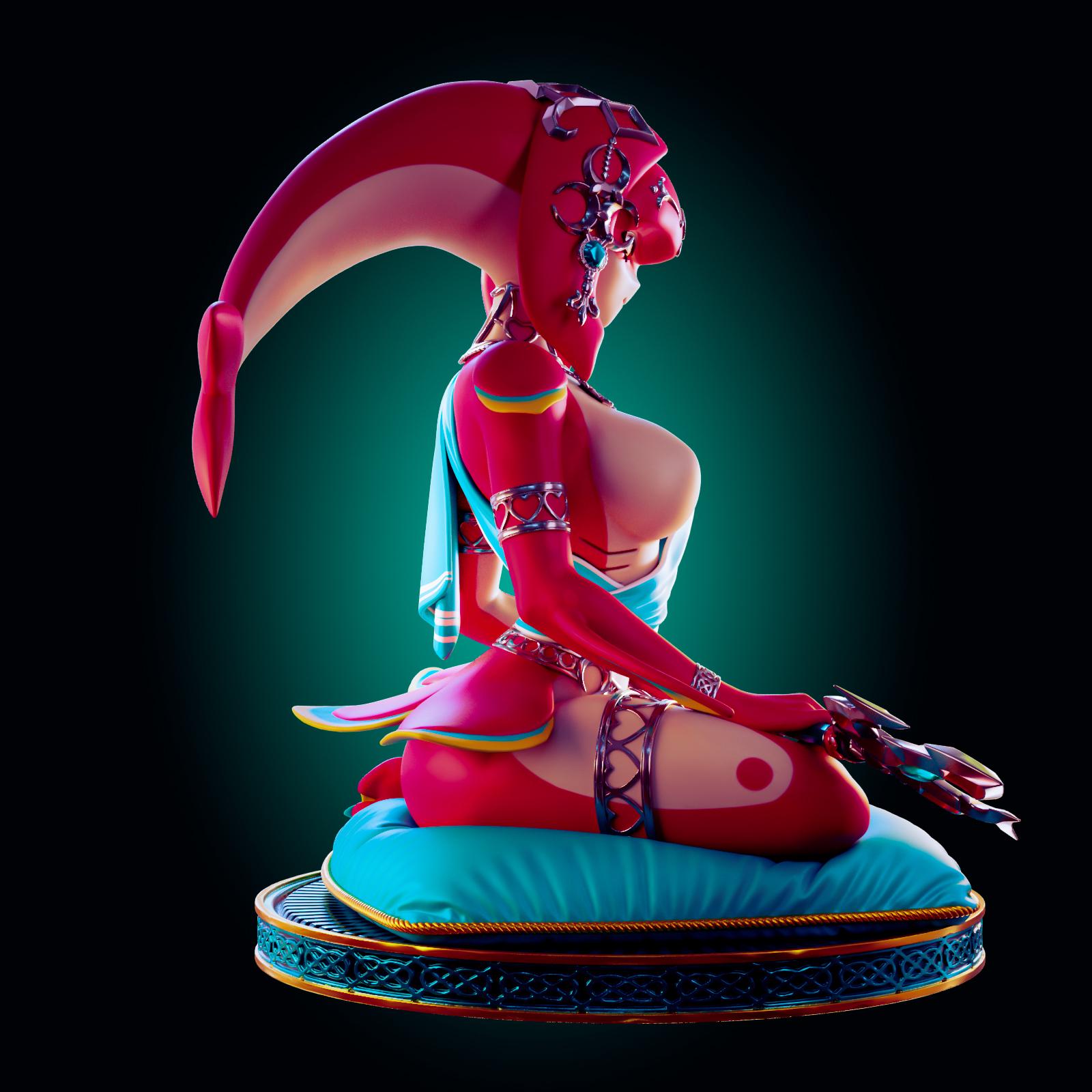 Water Monster Girl Model Kit | 3D Resin Print Figurine | Officer Rhu