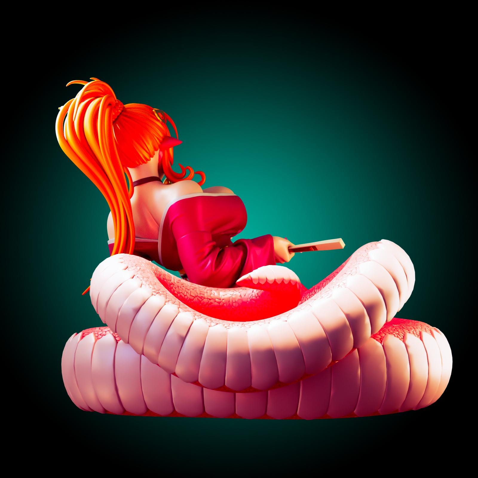 Miia Inspired Snake Girl Model Kit | 3D Resin Print Figurine | Officer Rhu