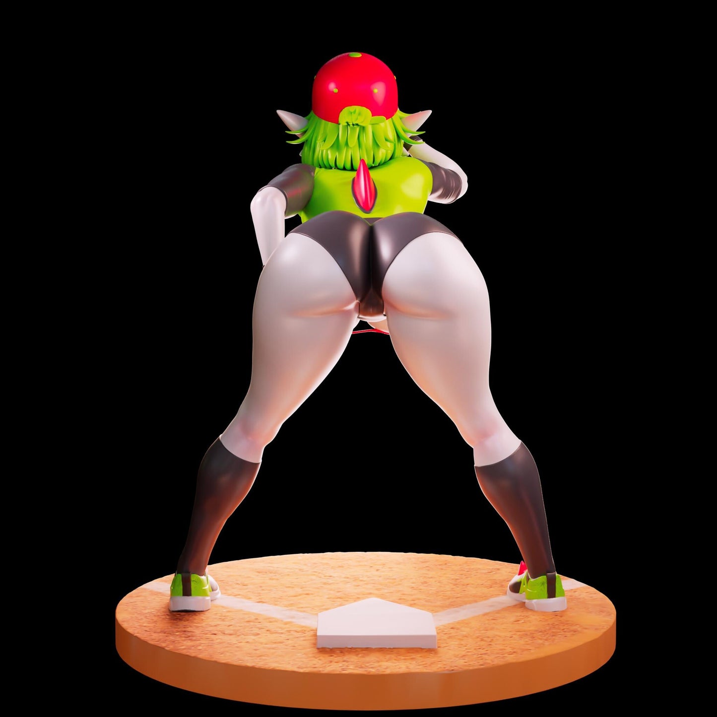 Baseball Girl Model Kit | 3D Resin Print Figurine | Officer Rhu