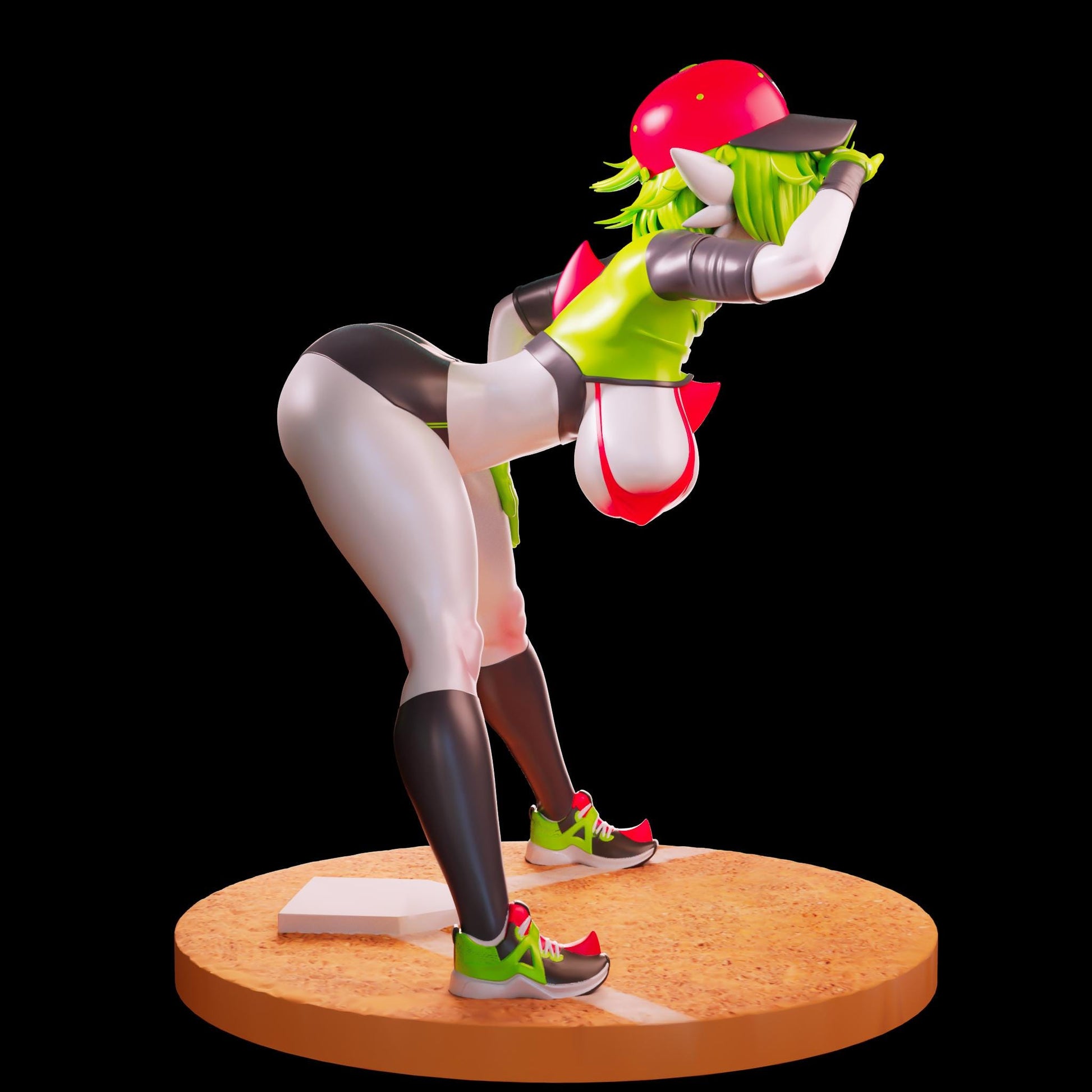 Baseball Girl Model Kit | 3D Resin Print Figurine | Officer Rhu