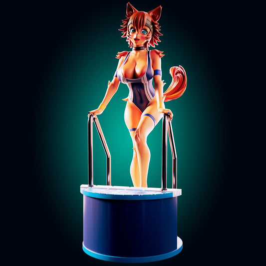 Puppy Girl Model Kit | 3D Resin Print Figurine | Officer Rhu