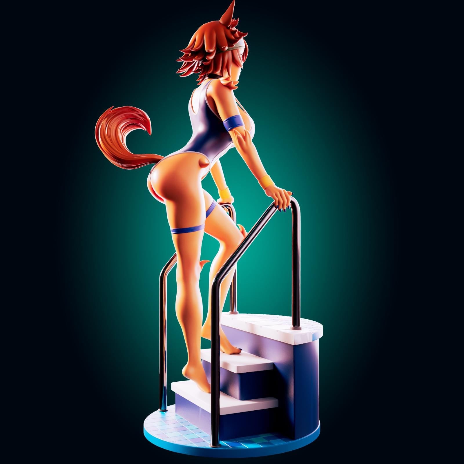 Puppy Girl Model Kit | 3D Resin Print Figurine | Officer Rhu