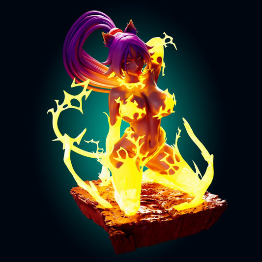 Lightning Cat Girl Model Kit | 3D Resin Print Figurine | Officer Rhu