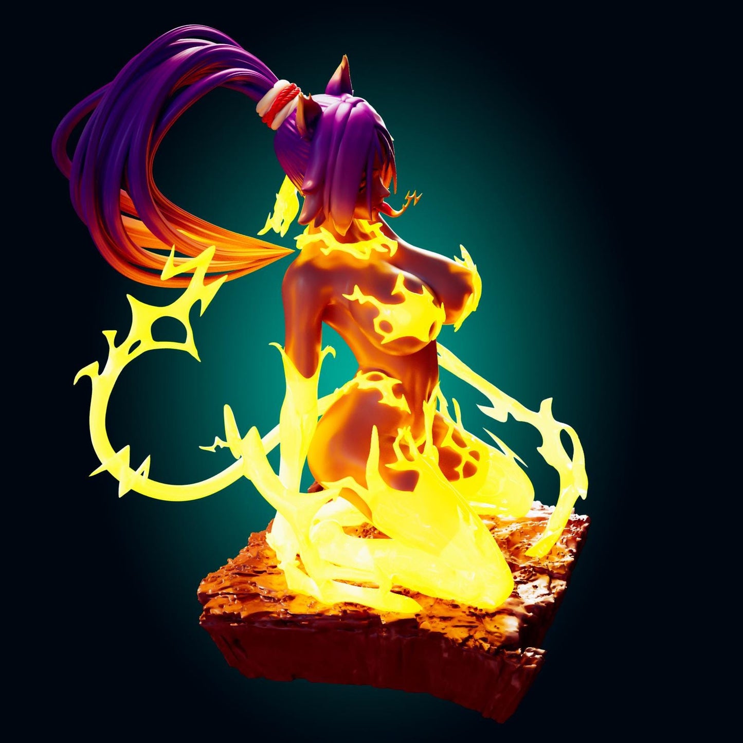 Lightning Cat Girl Model Kit | 3D Resin Print Figurine | Officer Rhu