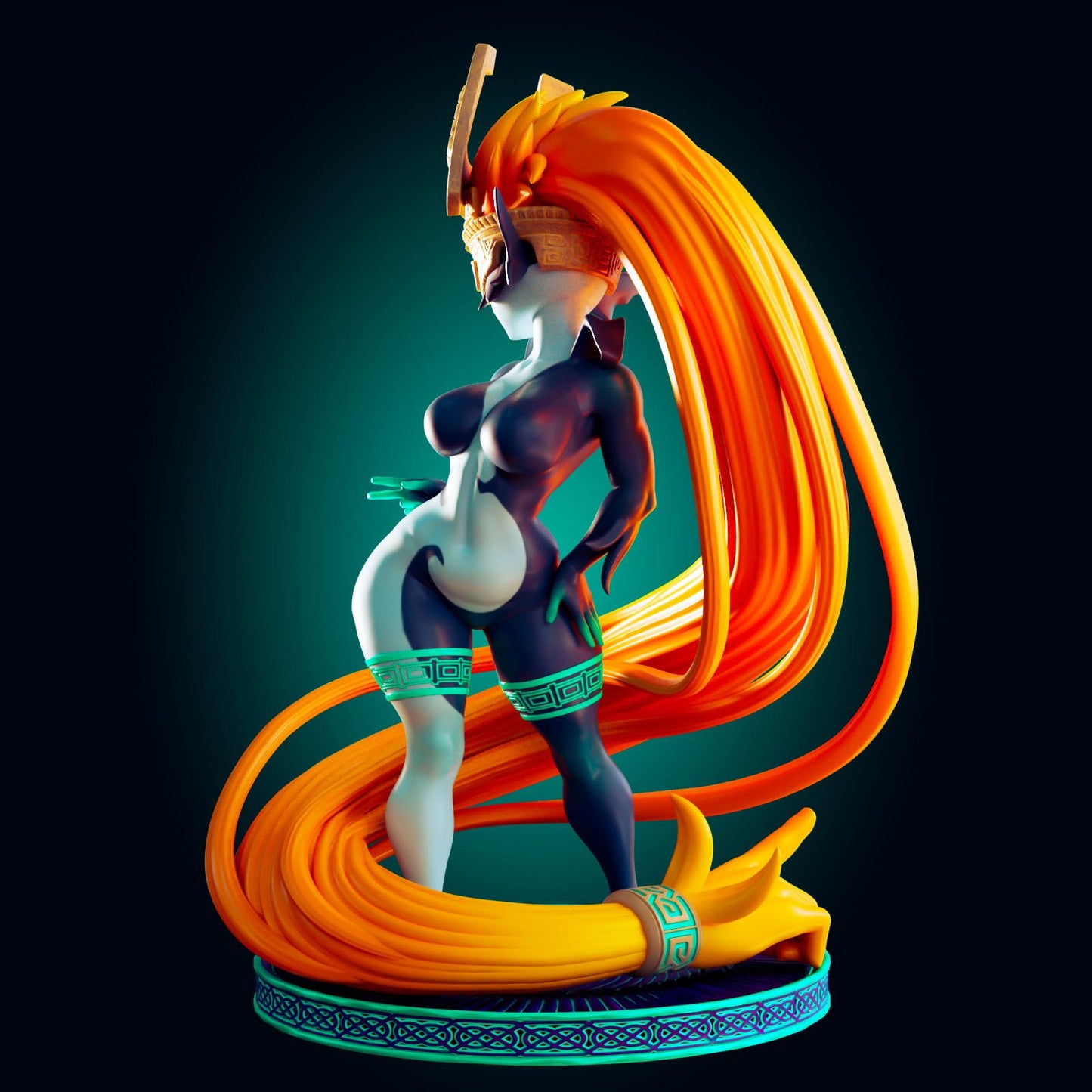 Goblin Princess Model Kit | 3D Resin Print Figurine | Officer Rhu