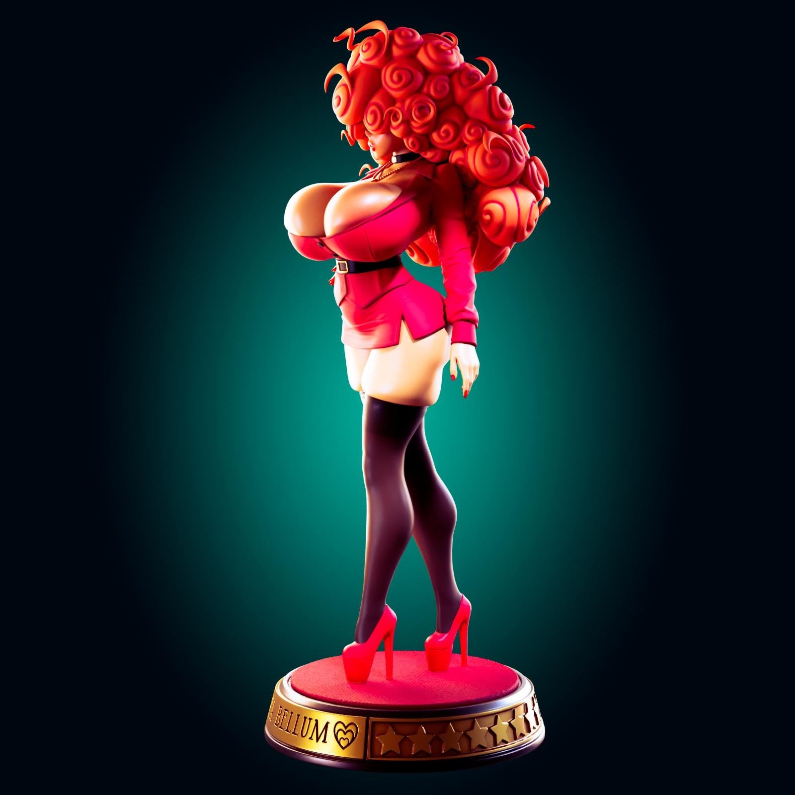 Secretary Pin Up Model Kit | 3D Resin Print Figurine | Officer Rhu