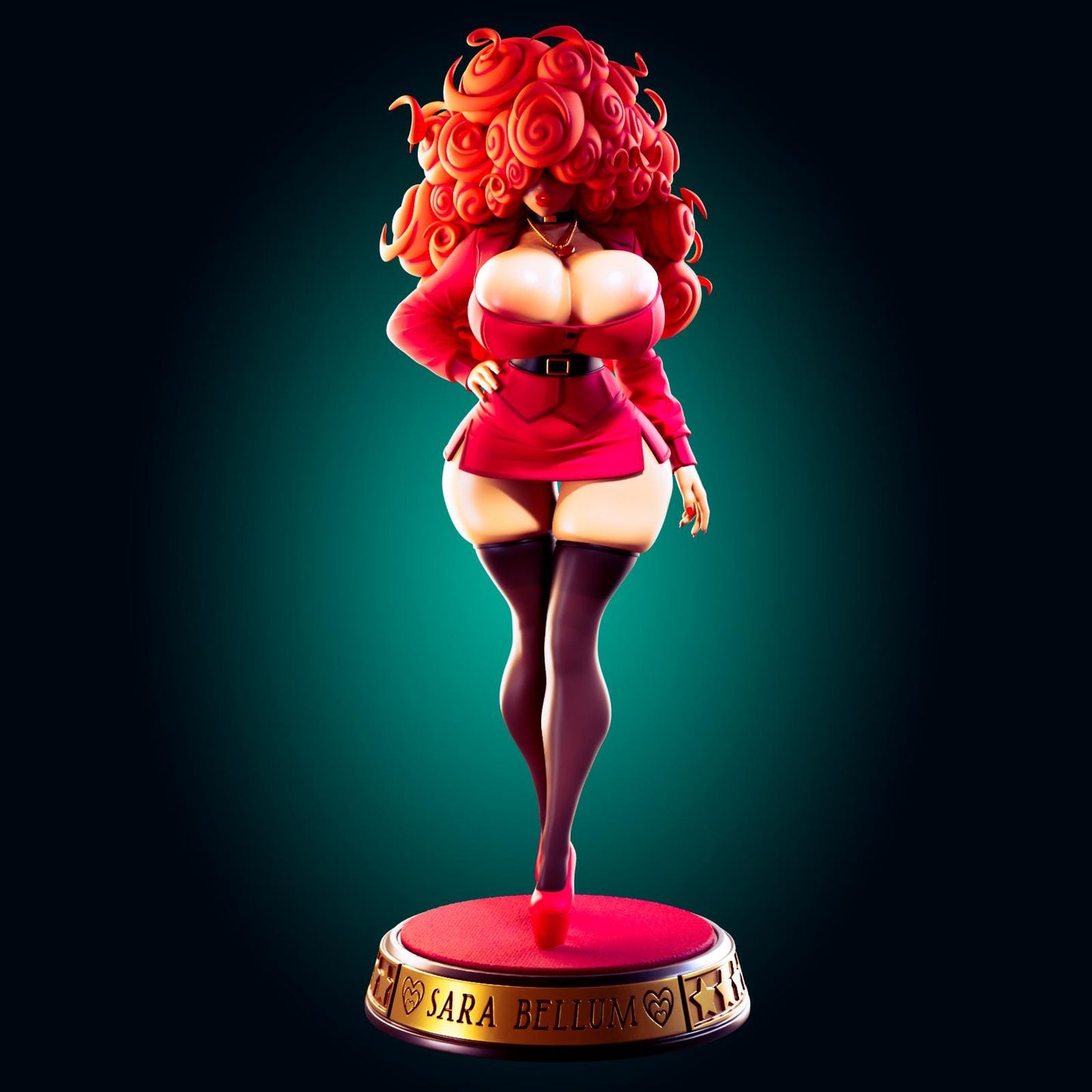 Secretary Pin Up Model Kit | 3D Resin Print Figurine | Officer Rhu
