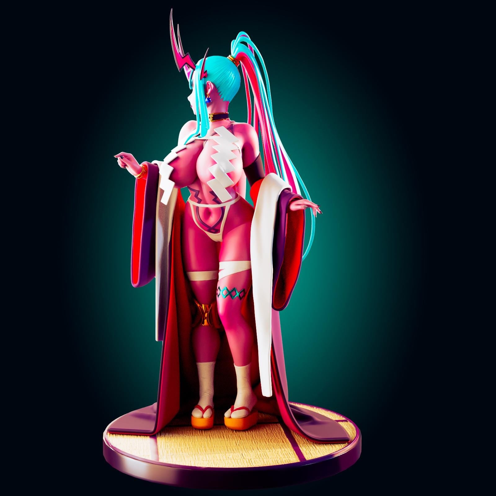Spirit Maiden Pin Up Model Kit | 3D Resin Print Figurine | Officer Rhu