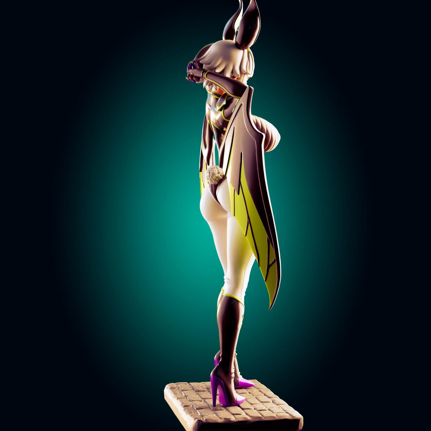 Demon Bat Girl Pin Up Model Kit | 3D Resin Print Figurine | Officer Rhu