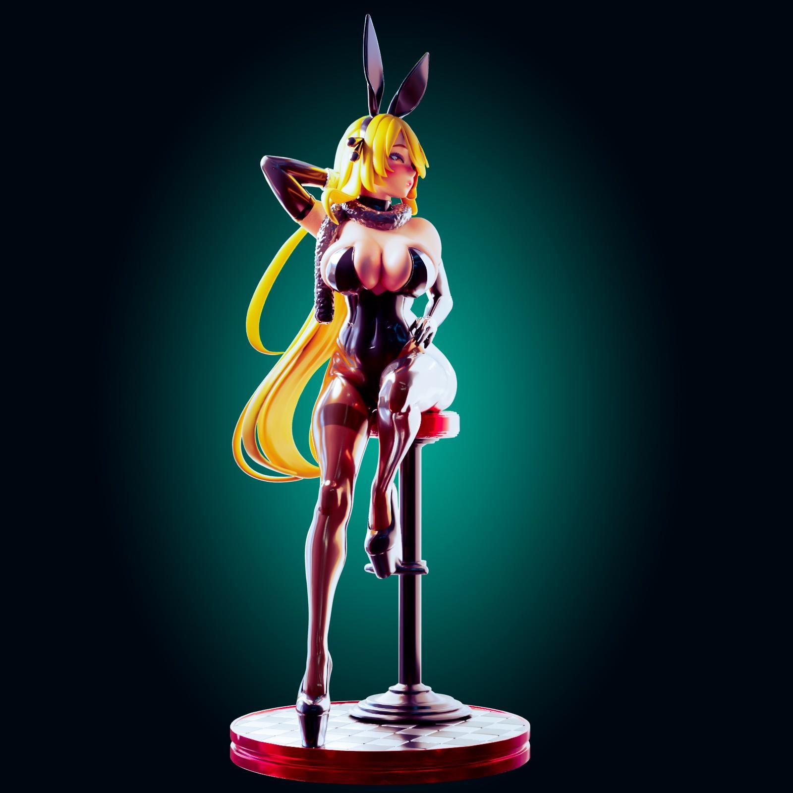 Bunny Suit Pin Up Model Kit | 3D Resin Print Figurine | Officer Rhu