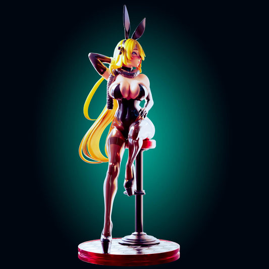 Bunny Suit Pin Up Model Kit | 3D Resin Print Figurine | Officer Rhu