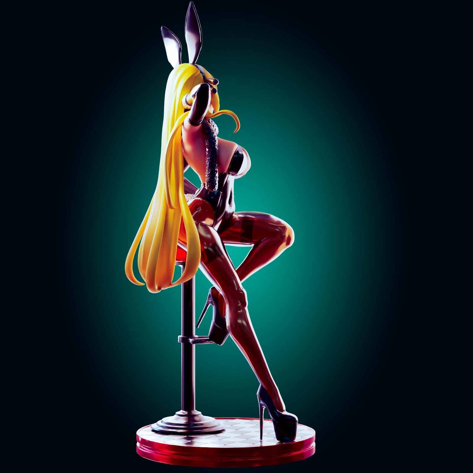 Bunny Suit Pin Up Model Kit | 3D Resin Print Figurine | Officer Rhu