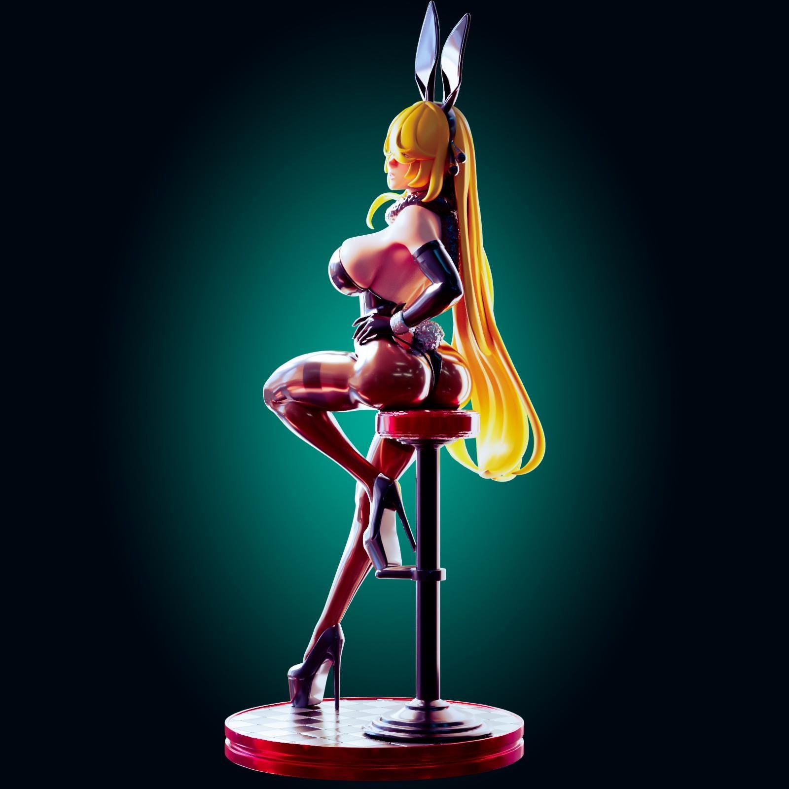 Bunny Suit Pin Up Model Kit | 3D Resin Print Figurine | Officer Rhu