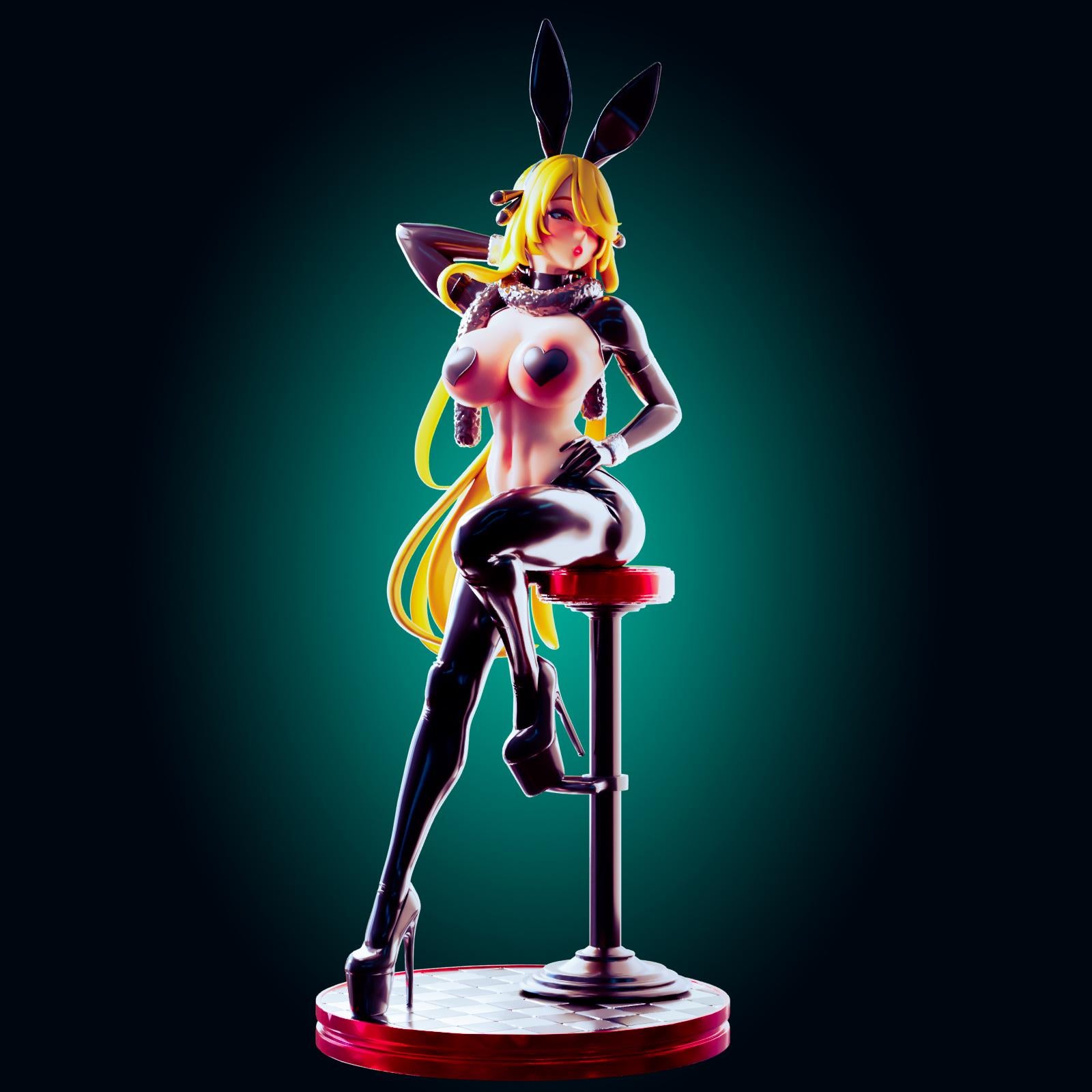 Bunny Suit Pin Up Model Kit | 3D Resin Print Figurine | Officer Rhu