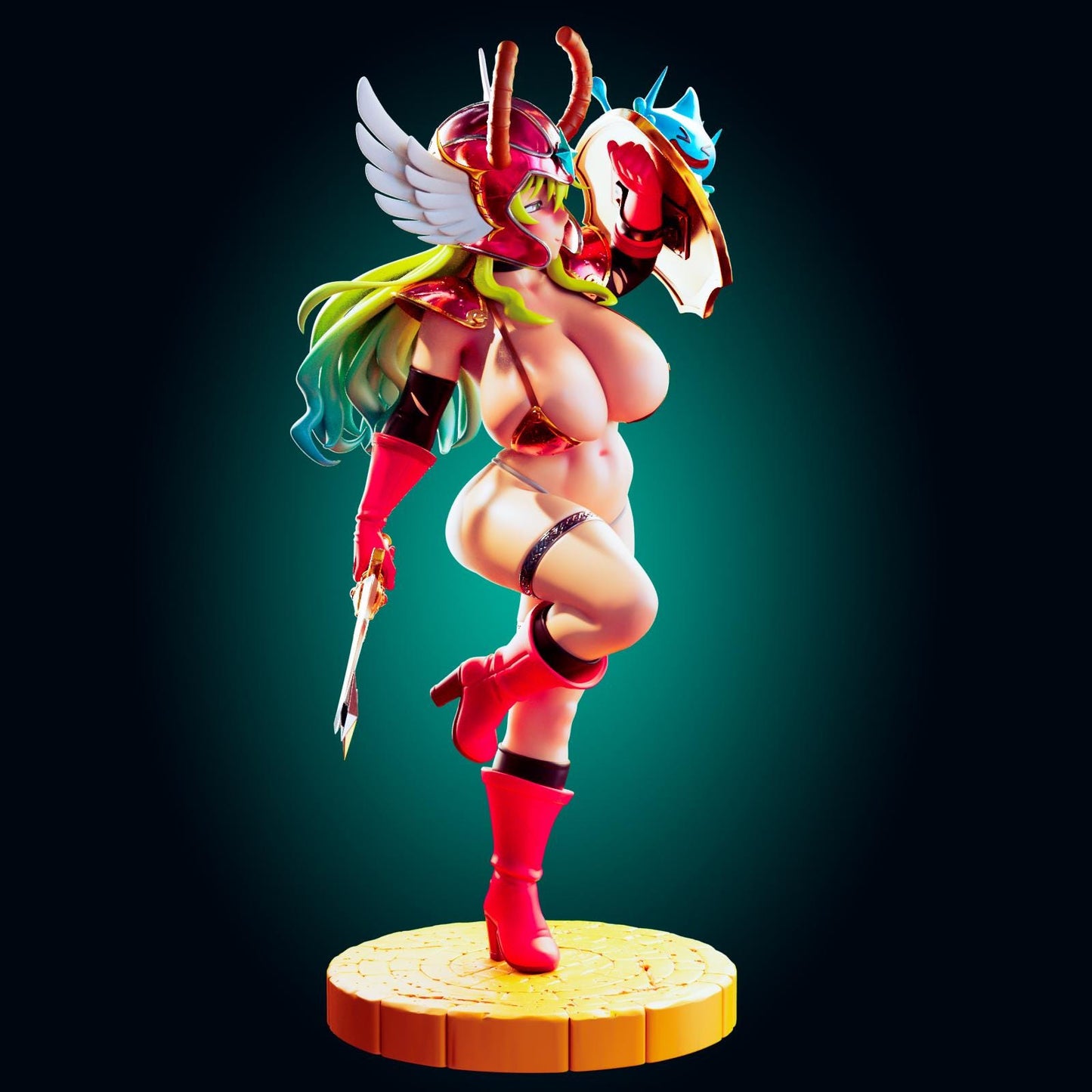 Aztec Warrior Girl Pin Up Model Kit | 3D Resin Print Figurine | Officer Rhu