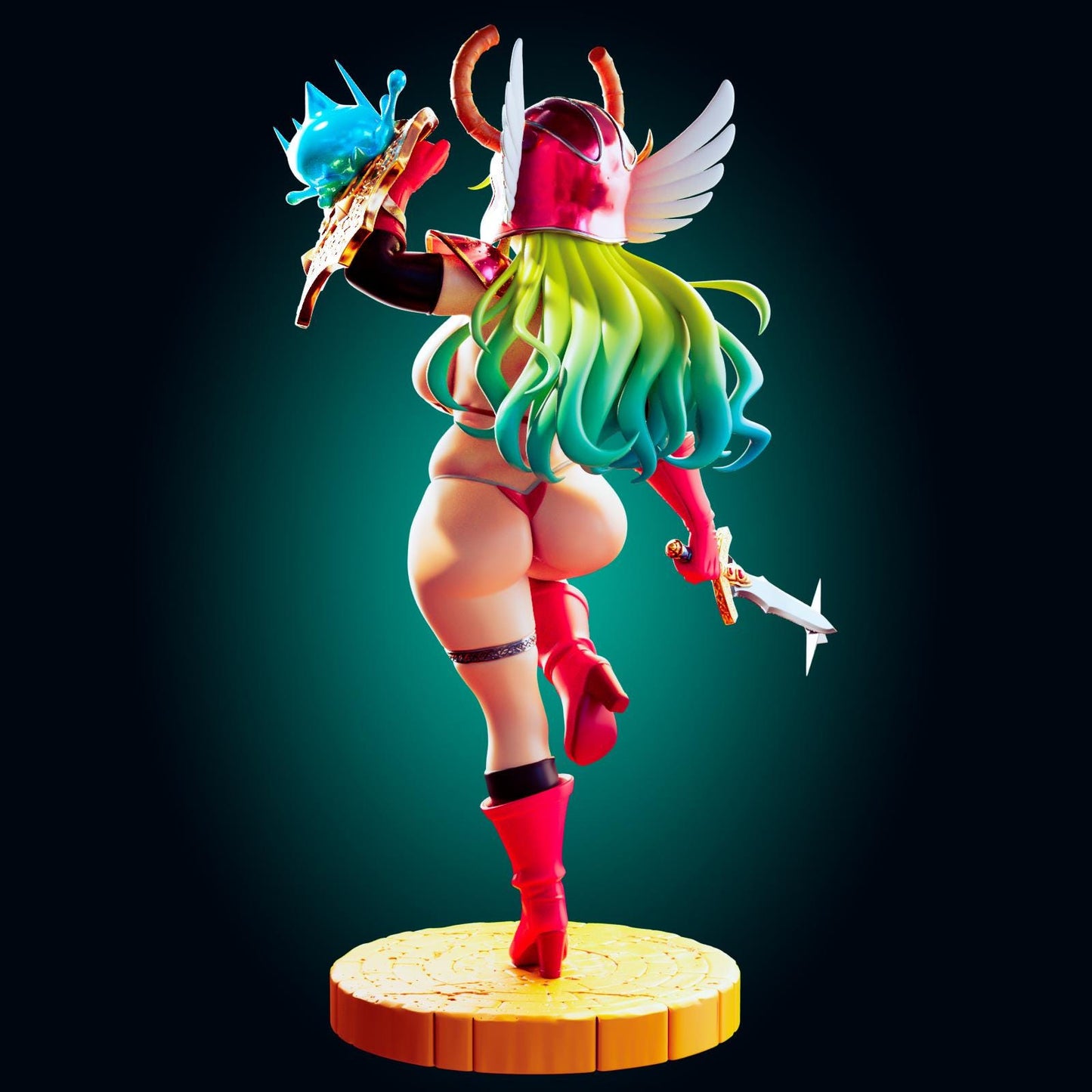 Aztec Warrior Girl Pin Up Model Kit | 3D Resin Print Figurine | Officer Rhu
