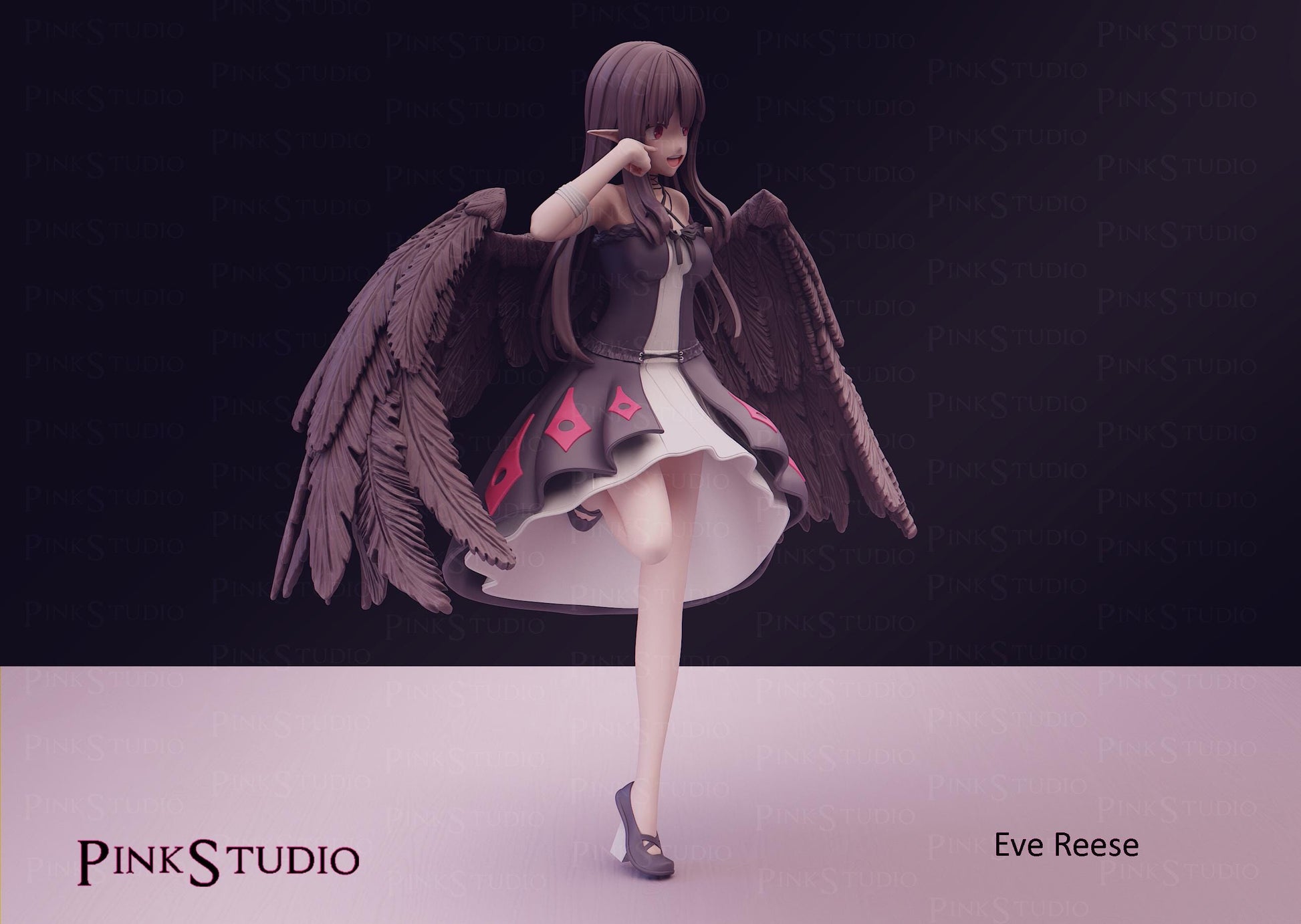 Eve Reese Inspired Model Kit | 3D Resin Printed Figurine | Pink Studio