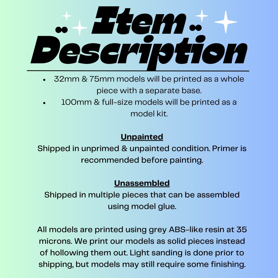 Eve Reese Inspired Model Kit | 3D Resin Printed Figurine | Pink Studio