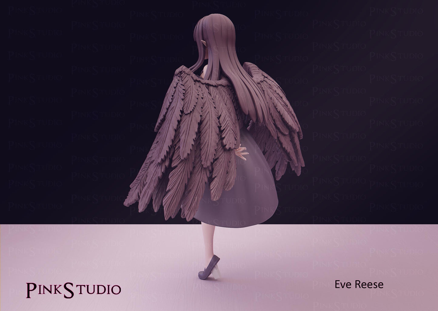 Eve Reese Inspired Model Kit | 3D Resin Printed Figurine | Pink Studio