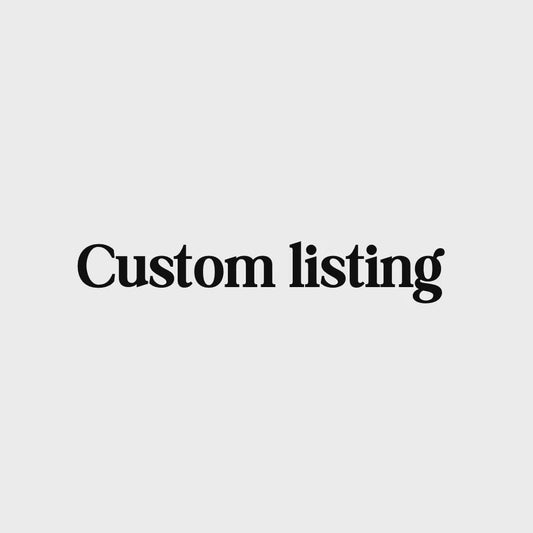 Custom Order - Part 1