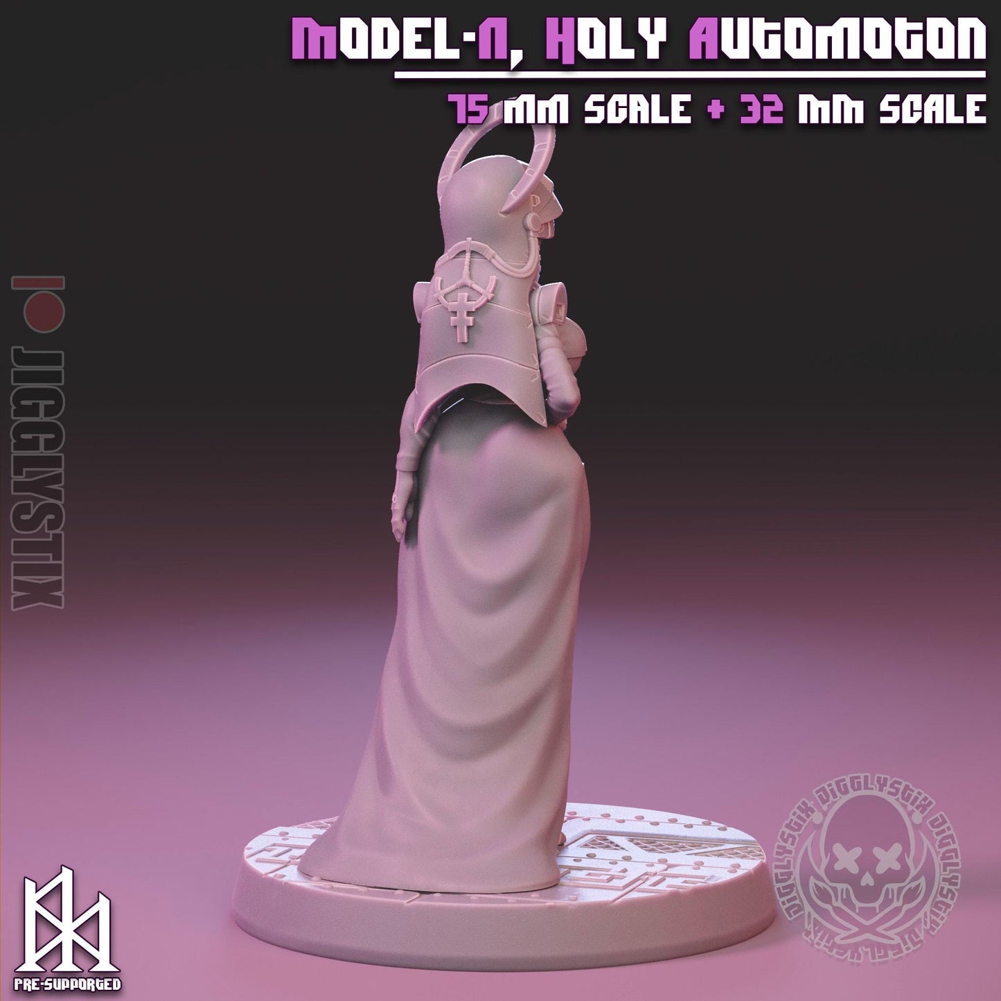 Model-N, Holy Automaton Pin Up Miniature | Jigglystix